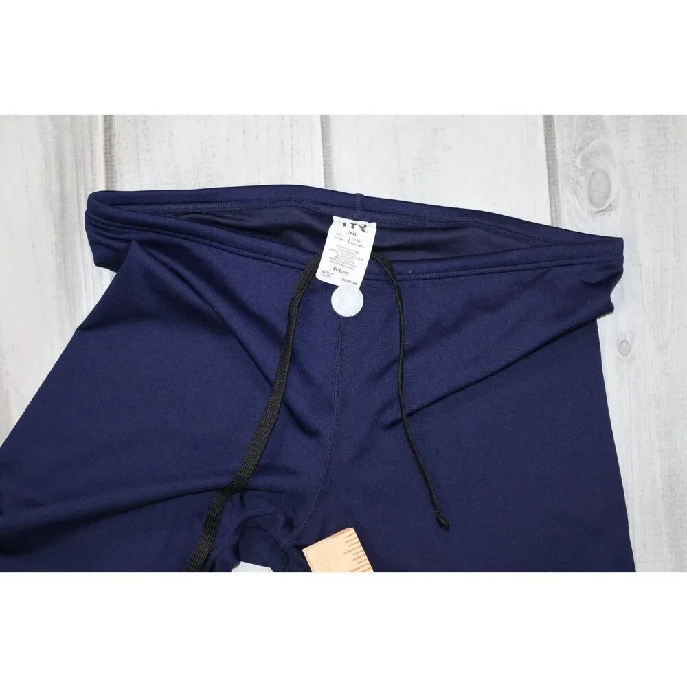 TYR Performance Triathlon Swimwear Compression Shorts - Men's size 36 Navy